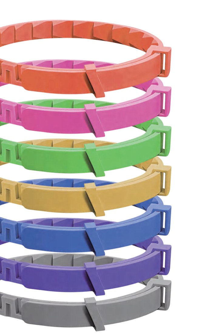 PELMOK Flea & Tick Collar shown in seven available colors